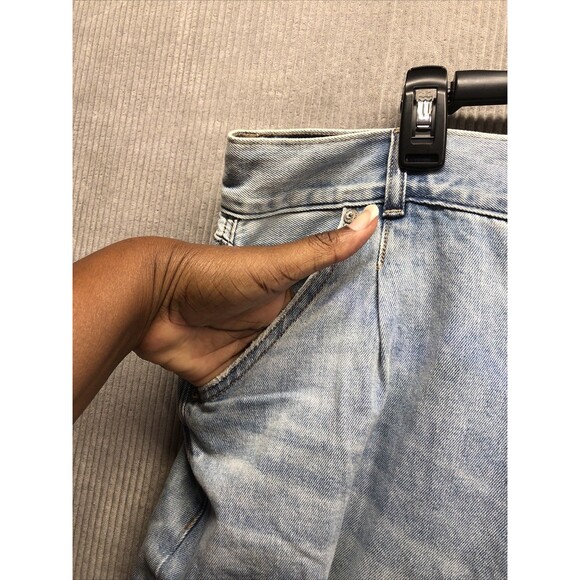 American Eagle Womens Denim Jeans Size 16 Short Factory Destroyed - Picture 5 of 16